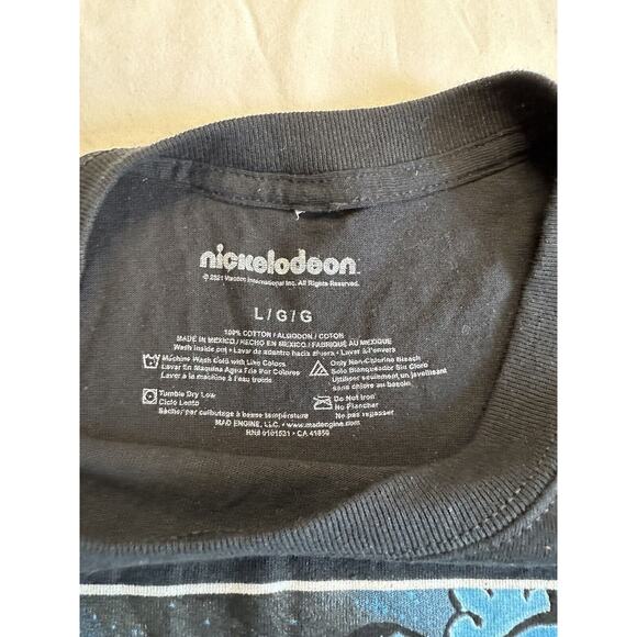 Nickelodeon Black Rugrats Space T-shirt Graphic Sz Large Hot Topic KidCore - Picture 9 of 11